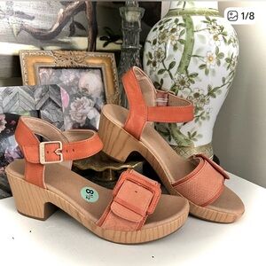 Dr. Scholl's Felicity Clay Orange Sandals size 9
